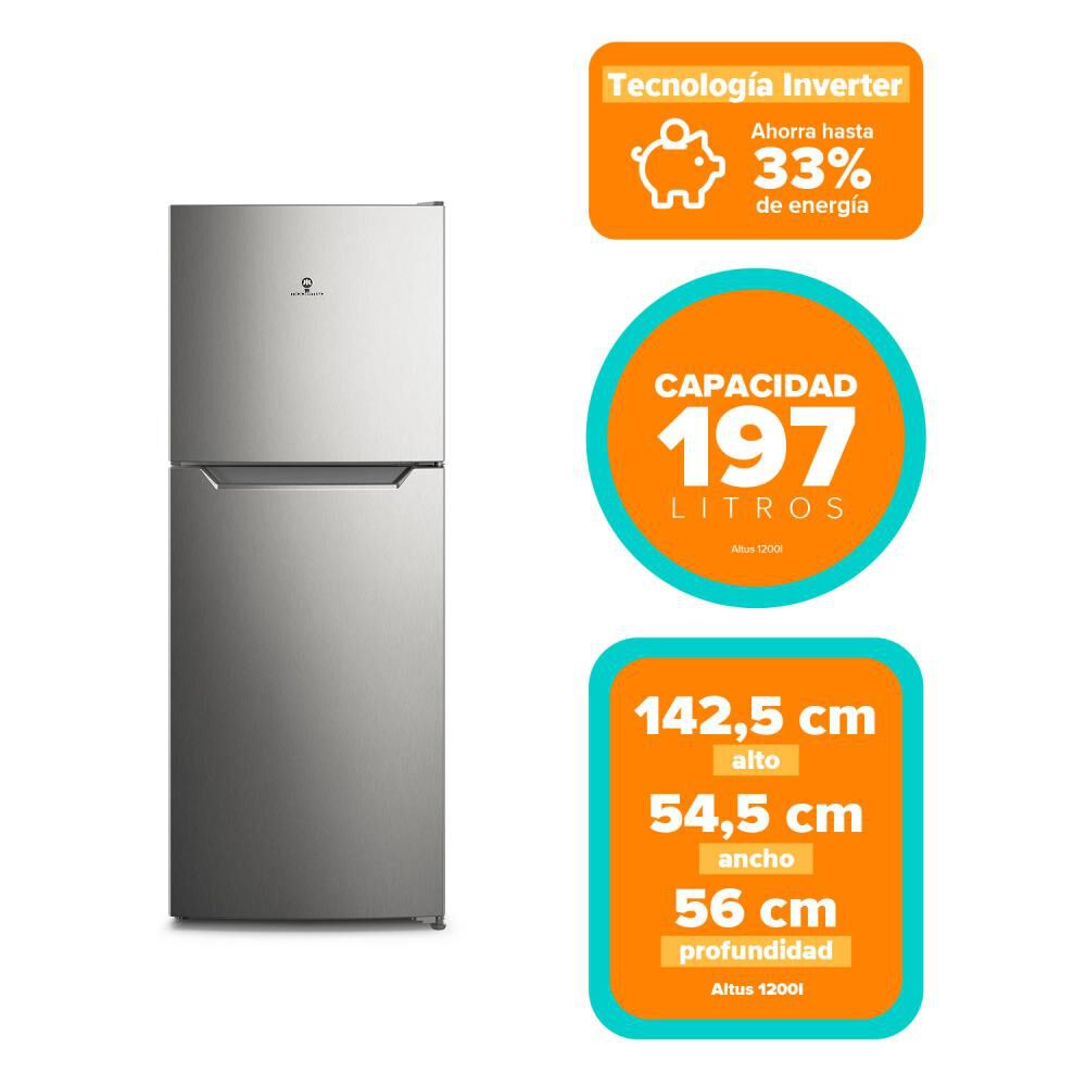 Refrigerador Top Freezer Mademsa Altus 1200i / No Frost / 197 Litros / C image number 7.0